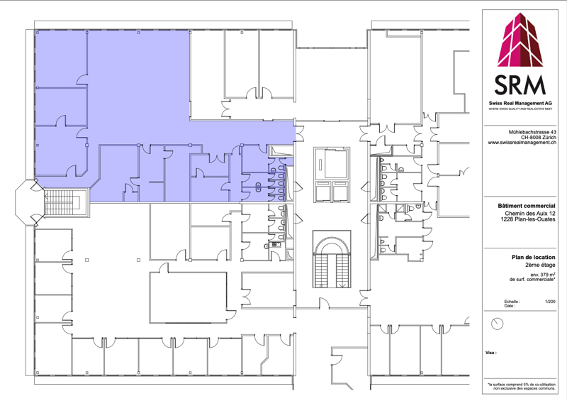 main area, hallway, offices, stairs, terrace