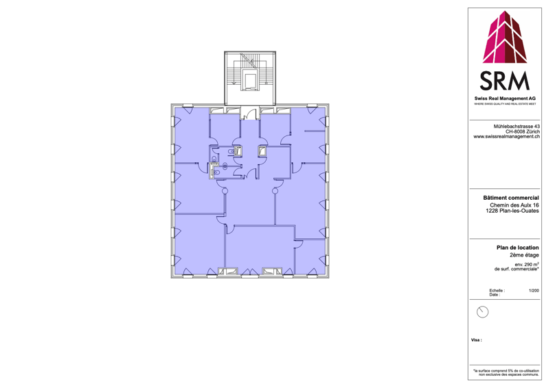 Superficie a Plan-les-Ouates – CTN 16 – 2° piano: circa 290 m² (2)
