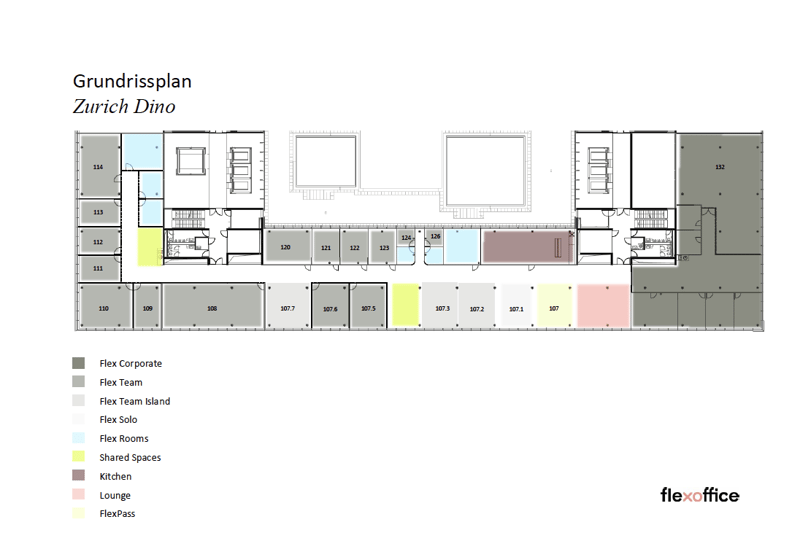 Bureau moderne (25–100 m²) dans FlexOffice Dino – 1 minute de la gare d'Oerlikon (7)