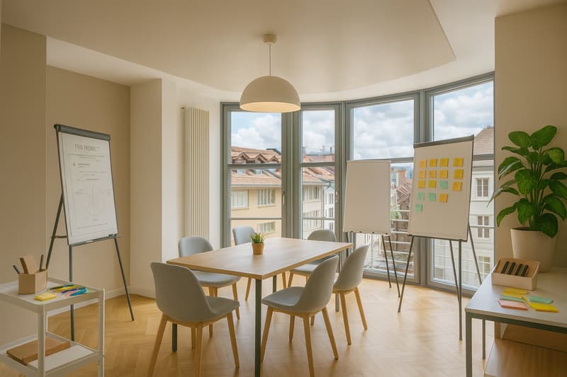 Espaces de bureau flexibles et modernes dans le FlexOffice Bern Genfergasse (9)
