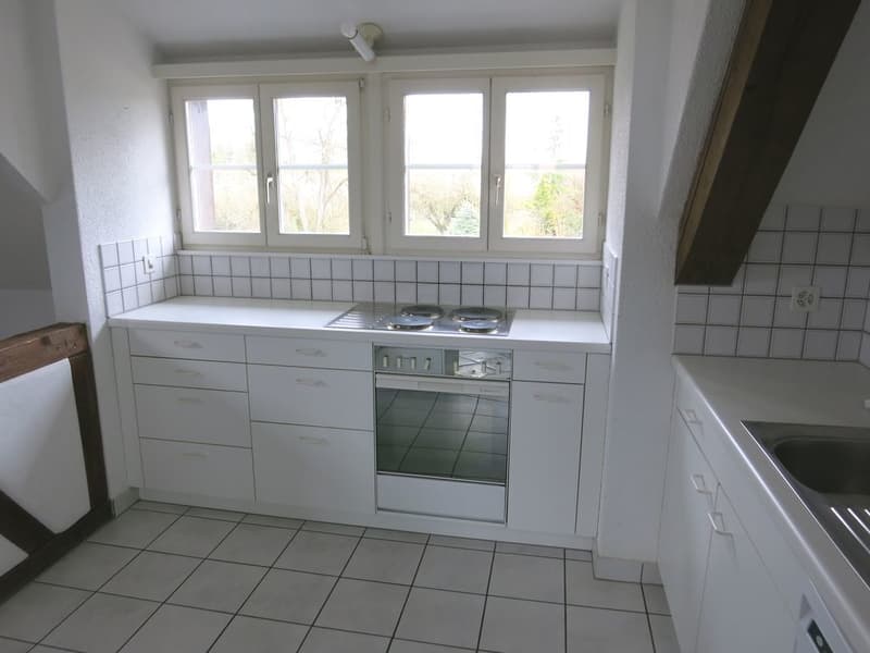 Die gut ausgestattete Küche