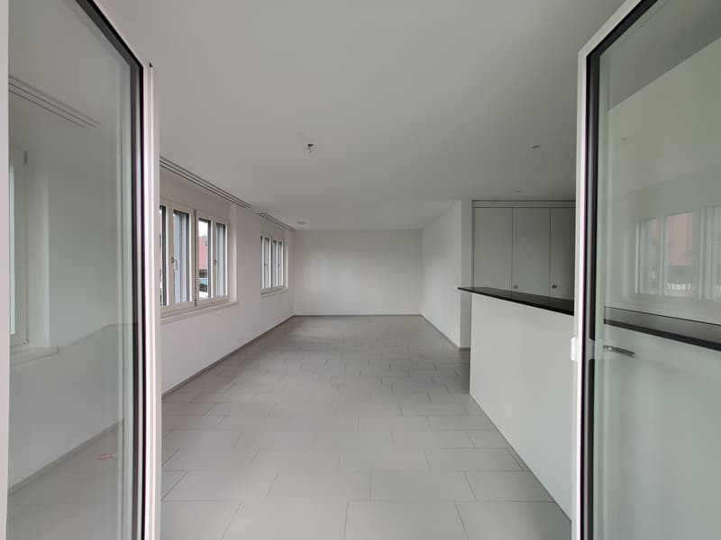 Sicht Terrasse in Wohnzimmer