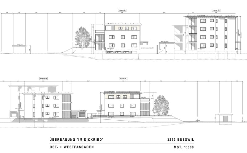 Ost- und Westfassade