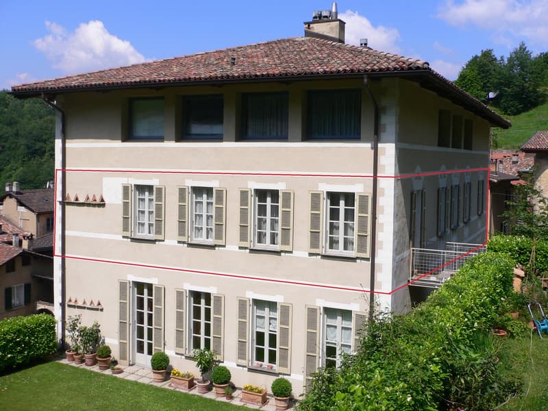 Schönes 5.5-Zimmer-Apartment in einem historischen Haus in Carabbia (1)