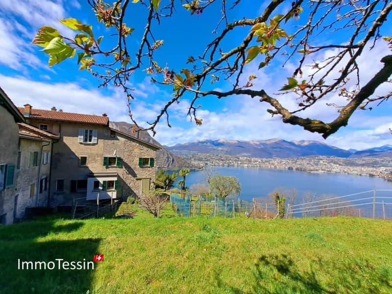 Uralte Oase der Ruhe mit Blick auf den Luganersee 22