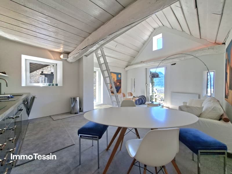Architektur  Ästhetik  Design-Rustico mit Terrassen und Blick auf den Lago Maggiore 15
