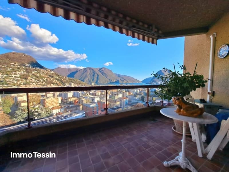 GELEGENHEIT Luxuswohnung an top Lage mit Pool Seesicht über Lugano auf den Lago Lugano 11