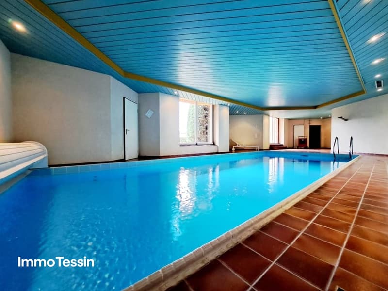 Einmalige Gelegenheit Große Wohnung & Pool mit Blick auf den Golf von Lugano 14