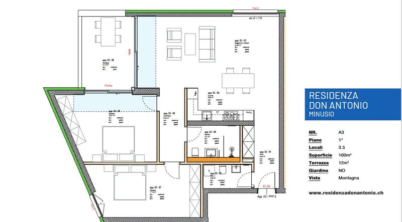 Minusio - splendide appartement 3.5 pièces de nouvelle construction (6)