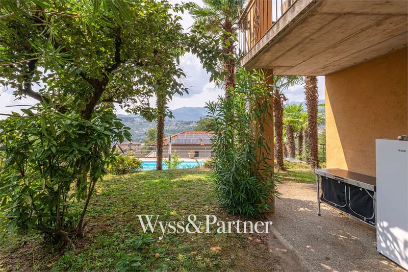 3,5 locali con giardino privato, terrazza e piscina a Pregassona (12)