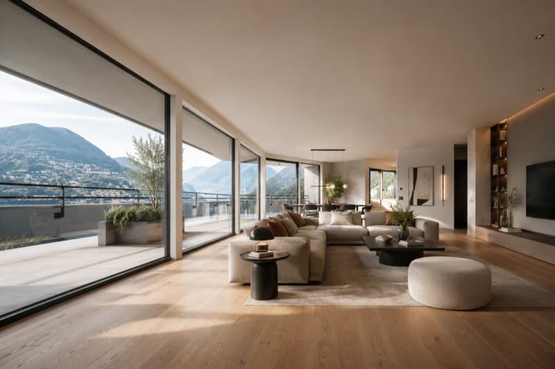 LUGANO - SPACIOUS 6.5-ROOM ATTIC WITH CITY AND LAKE VIEW (1)