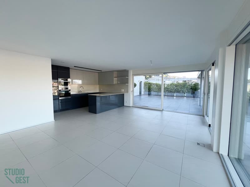 Elegante attico con grandissima terrazza coperta (7)