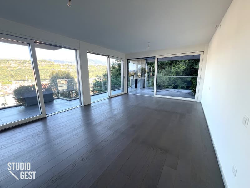 Elegante attico con grandissima terrazza coperta (14)