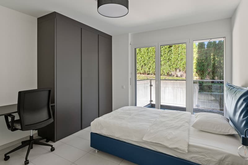Mietwohnung 3,5 Zimmer Vollständig Eingerichtet mit Garten in Ponte Capriasca (7)