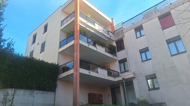 Appartement ensoleillé, confortable avec grande terrasse, place de parking (1)