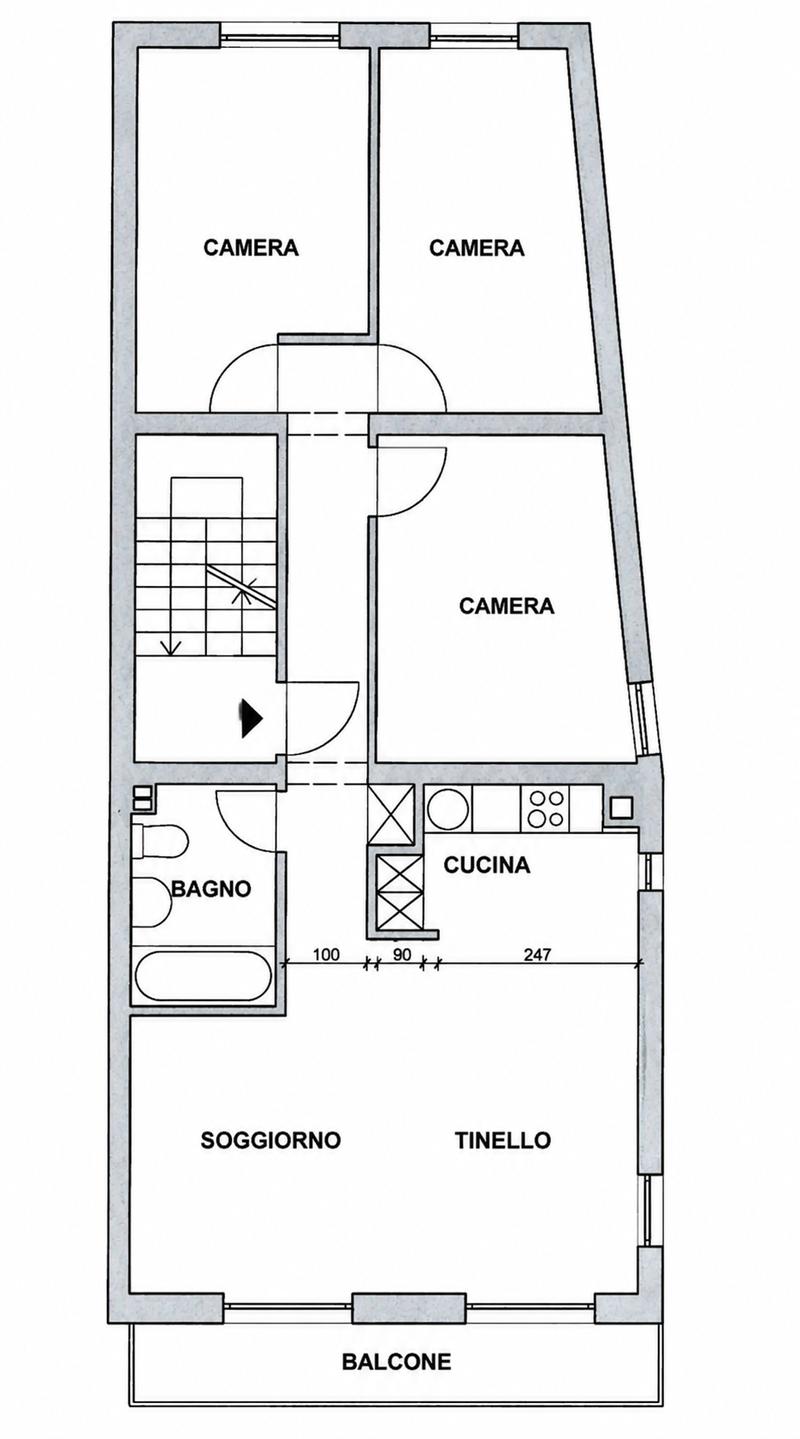 Luminoso appartamento di 4.5 locali con balcone a Ponte Tresa (29)