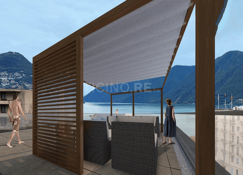 Appartamento moderno di 3.5 locali a Lugano con vista lago (1)