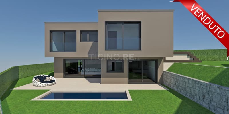 Esclusiva villa moderna da costruire a Dino – progetto approvato (1)