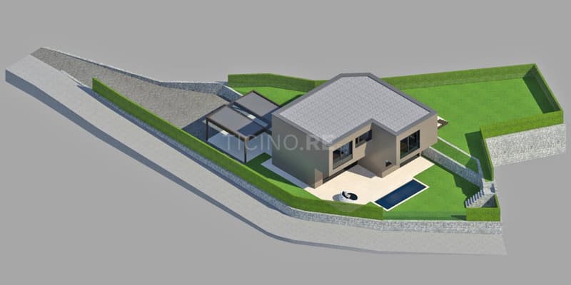 Esclusiva villa moderna da costruire a Dino – progetto approvato (2)