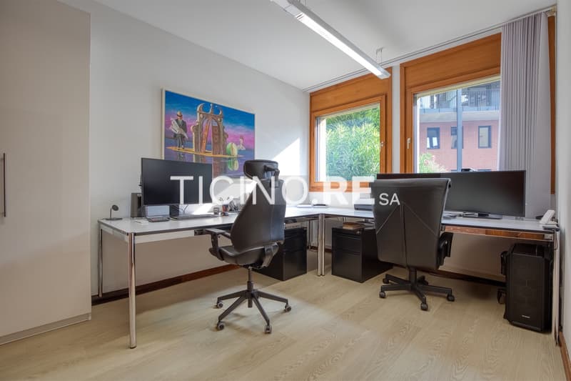 Elegante ufficio/appartamento di 4.5 locali con terrazza a due passi dal parco Ciani (11)