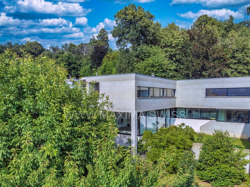 LUGANO-CUREGLIA : VILLA DE PRESTIGE DE L'ARCHITECTE (2)
