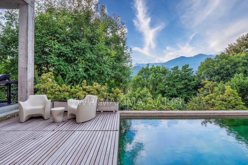 LUGANO-CUREGLIA : VILLA DE PRESTIGE DE L'ARCHITECTE (14)