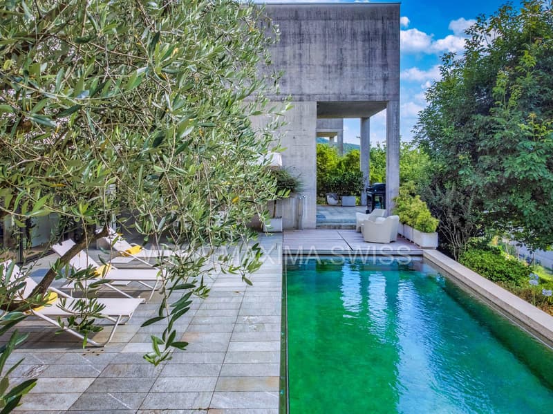 LUGANO-CUREGLIA : VILLA DE PRESTIGE DE L'ARCHITECTE (3)