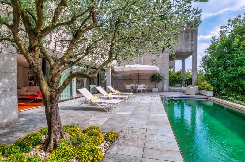 LUGANO-CUREGLIA : VILLA DE PRESTIGE DE L'ARCHITECTE (15)