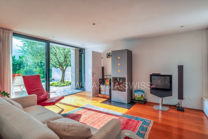 LUGANO-CUREGLIA : VILLA DE PRESTIGE DE L'ARCHITECTE (17)