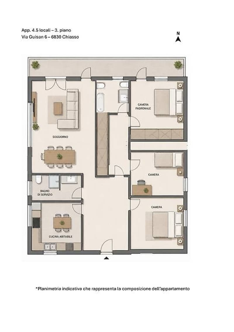 Chiasso: Sunny 4.5-room apartment in quiet area (9)