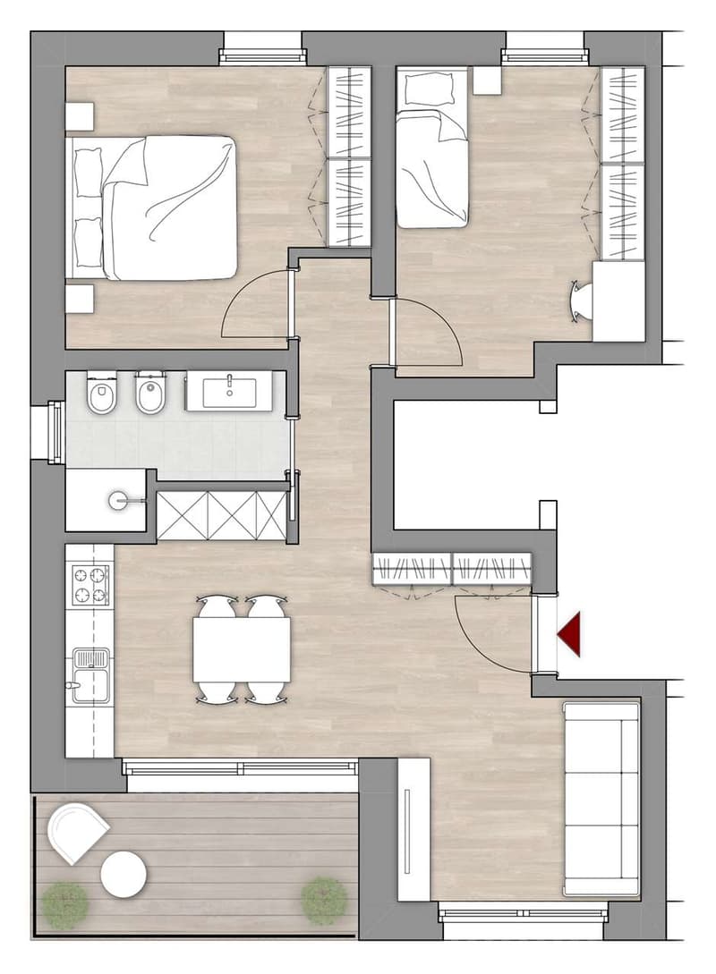 Grazioso appartamento 5.5 locali con terrazza (12)