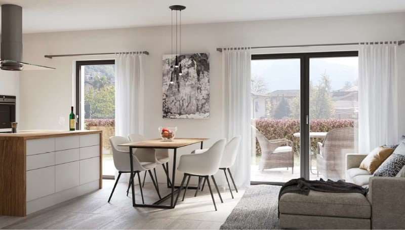 Appartamento 2.5 locali con giardino privato in vendita a Vacallo (4)