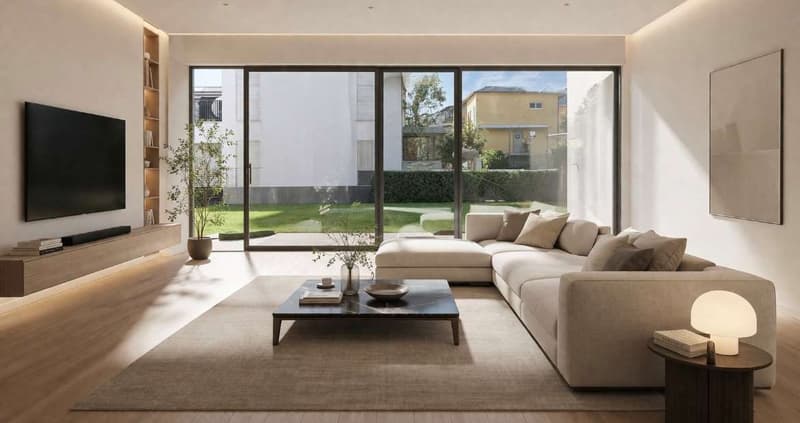 Elegante villetta nuova con giardino in zona residenziale immersa nel (2)