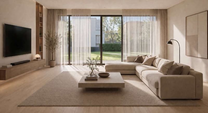 Elegante villetta nuova con giardino in zona residenziale immersa nel (8)