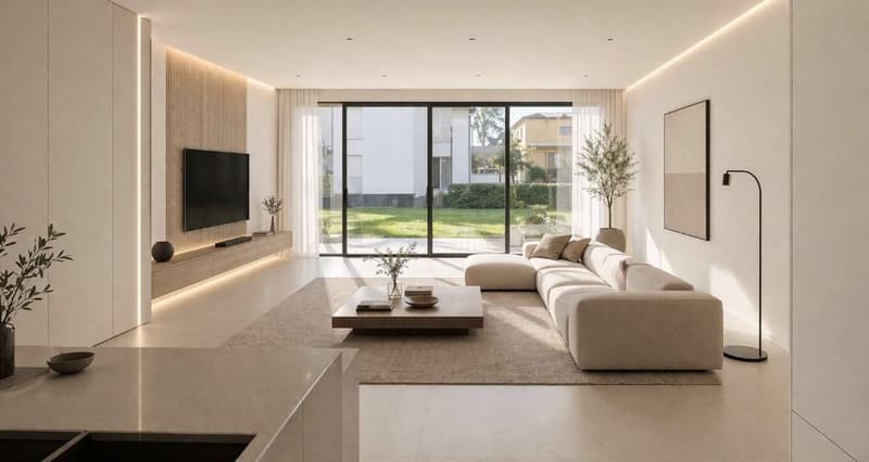 Elegante villetta nuova con giardino in zona residenziale immersa nel (3)
