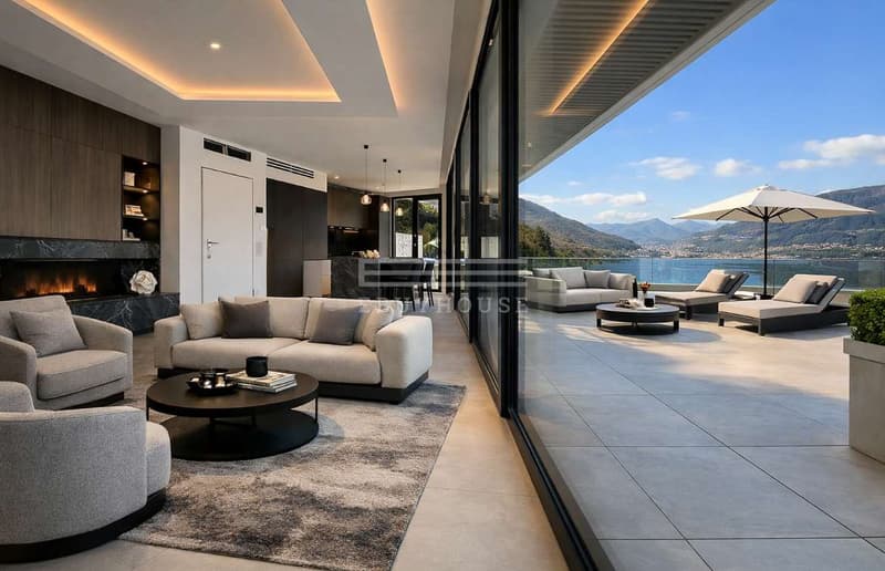 Villa de design dans une position unique avec vue lac à couper le souffle et darsena (3)
