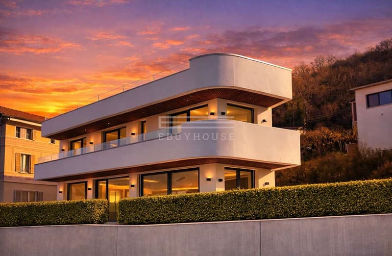 Villa de design dans une position unique avec vue lac à couper le souffle et darsena (7)