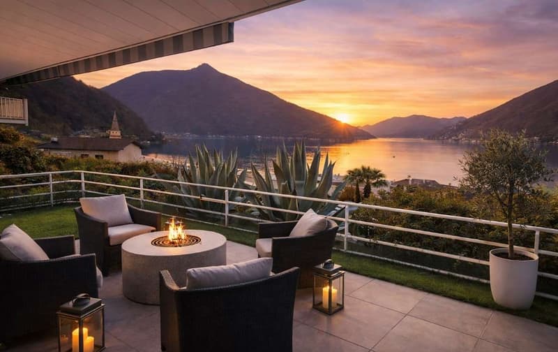 Appartement avec vue sur le lac et terrasse jardin (12)