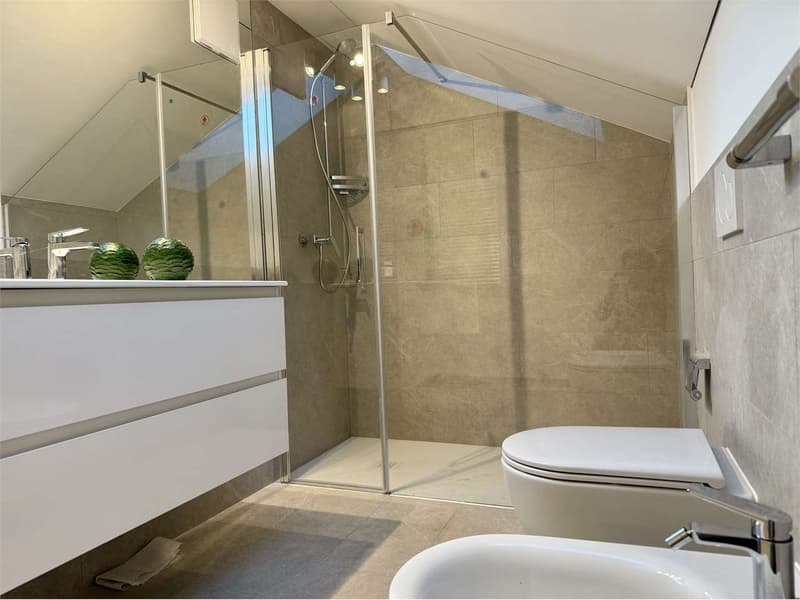 Bellinzona city center, 3 minutes from the station - 3.5 room attic apartment furnished (6)