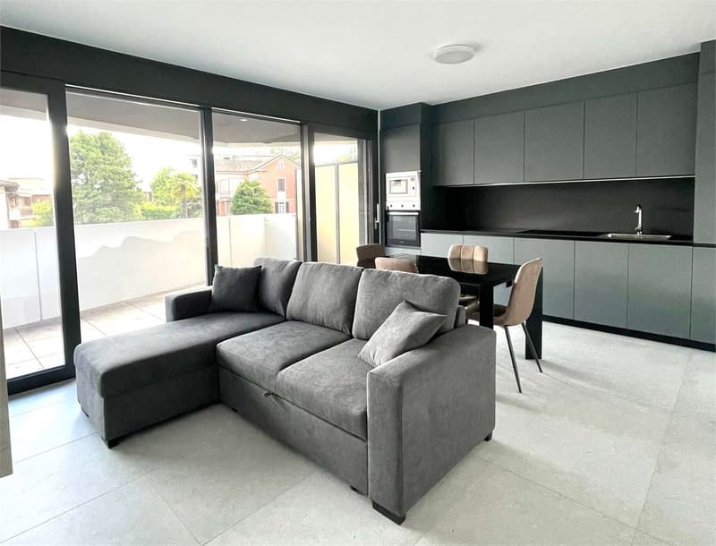 Lugano Breganzona, appartement 2,5 pièces moderne meublé à louer (3)