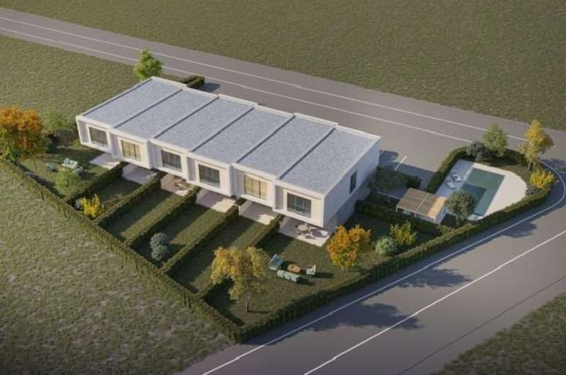 Nuova villetta a schiera con giardino privato e piscina (9)