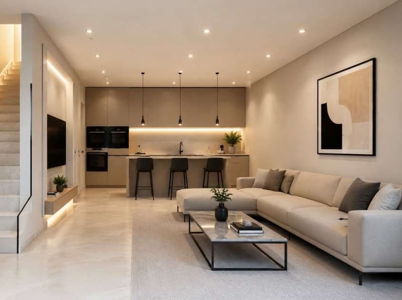 Newly built semi-detached house with private garden in Coldrer (2)