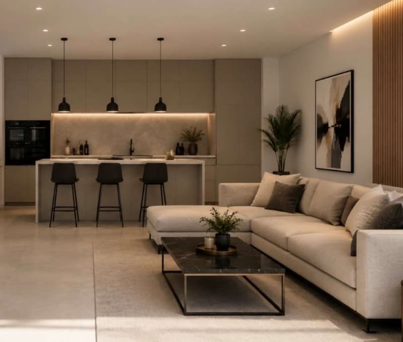 Newly built semi-detached house with private garden in Coldrer (6)