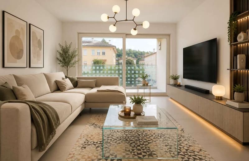 Elegantes zeitgenössisches Appartement nahe bei den Dienstleistungen (11)