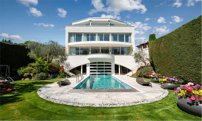 Prestigiosa villa moderna con SPA e vista panoramica sul Lago di Lugan (1)