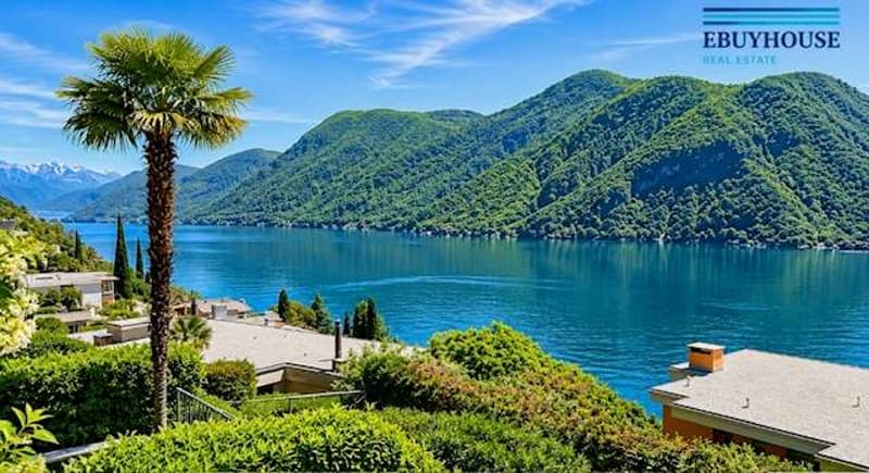 Villetta a schiera vista lago con giardino privato (1)