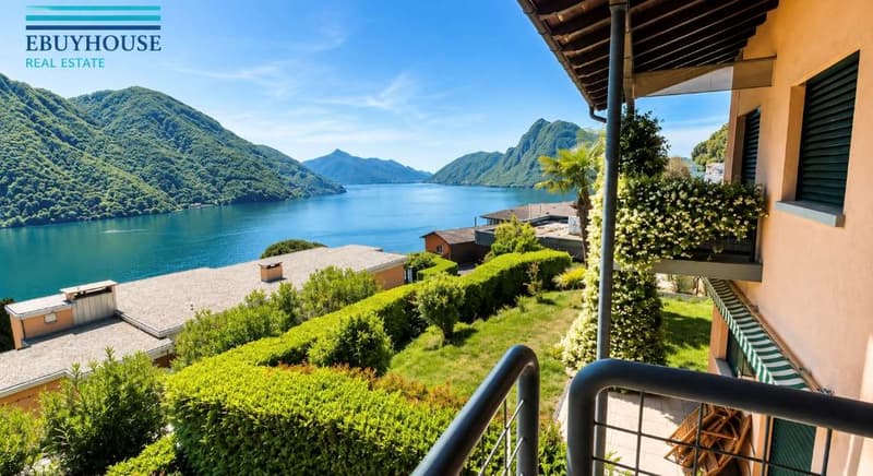 Villetta a schiera vista lago con giardino privato (13)