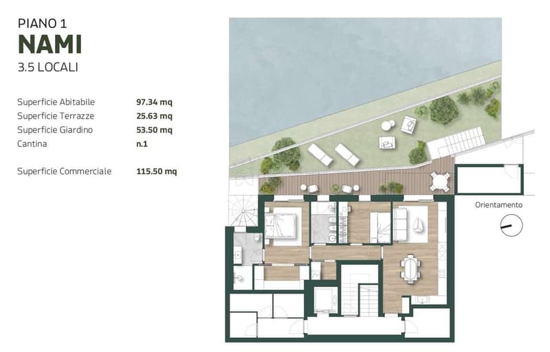 Construction neuve à Tesserete avec appartement spacieux de 2,5 pièces et jardin (10)