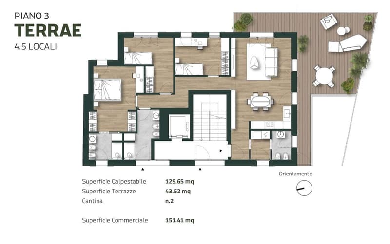 Nouvelle construction à Tesserete avec 4,5 pièces et terrasse (10)