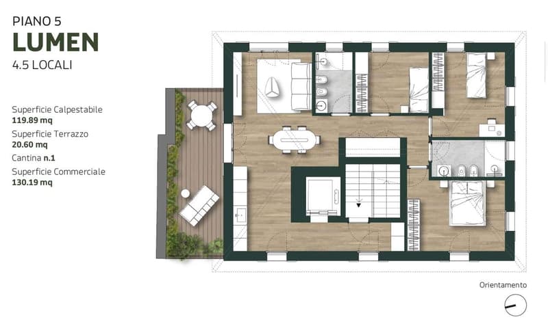 Penthouse neuf de 4,5 pièces avec grand terrasse (9)